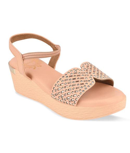 Women Pink Ethnic Sandals