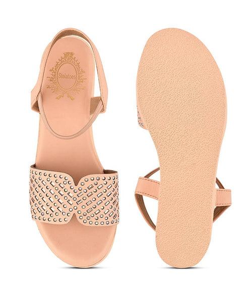 Women Pink Ethnic Sandals