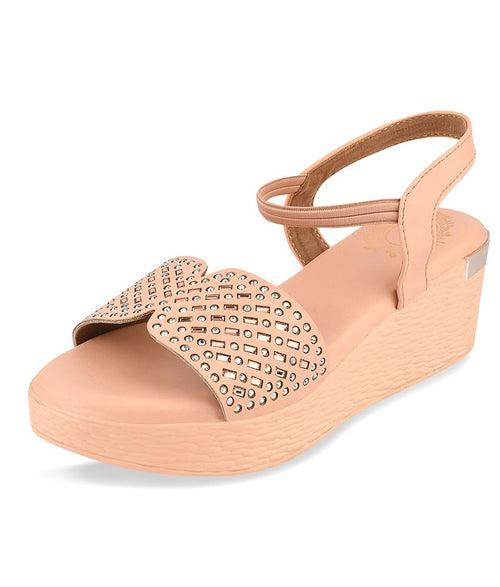 Women Pink Ethnic Sandals