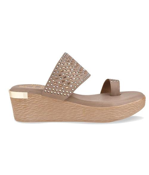 Women Beige Ethnic One Toe