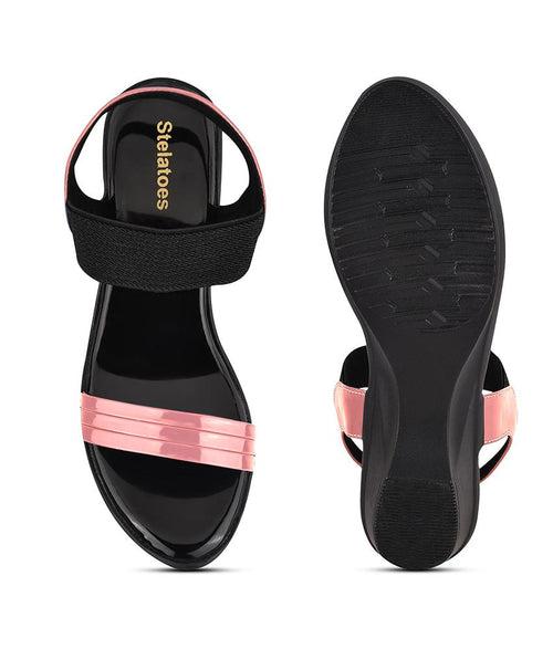 Women Peach Casual Sandals