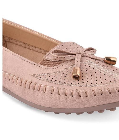 Women Peach Casual Ballerinas