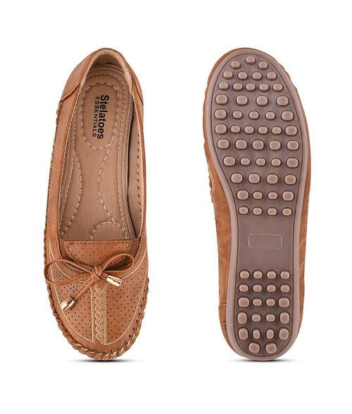 Women Tan Casual Ballerinas