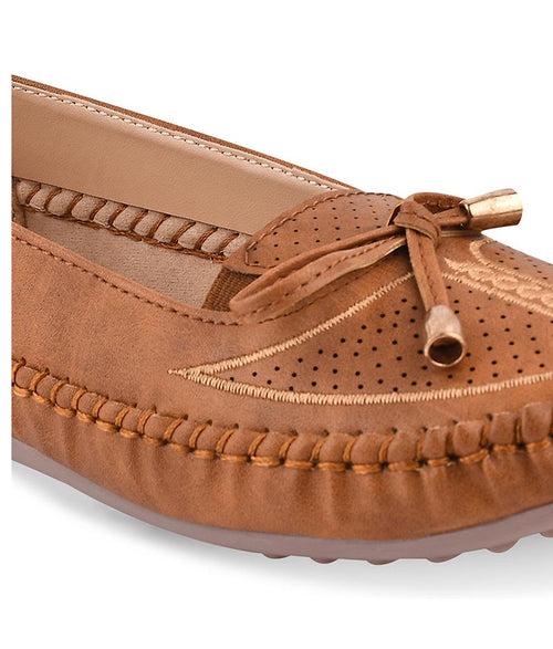 Women Tan Casual Ballerinas