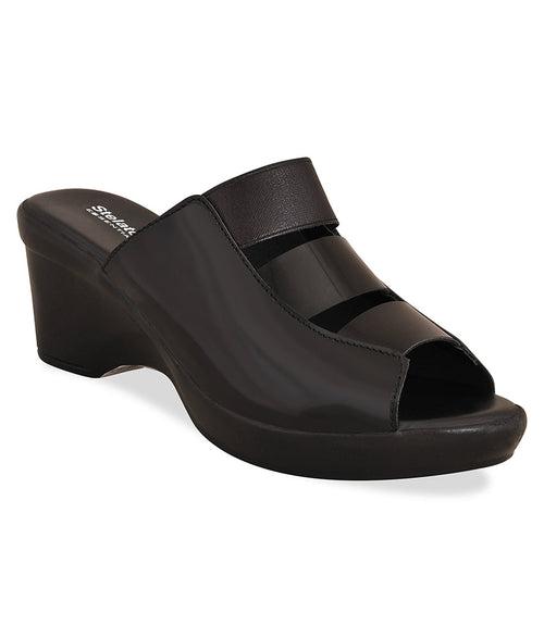 Women Black Casual Sandals