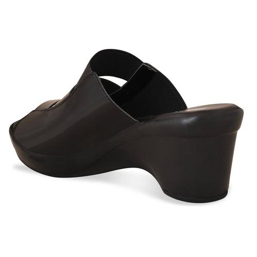 Women Black Casual Sandals