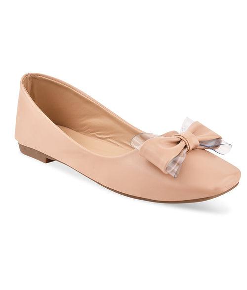 Women Peach Casual Ballerinas