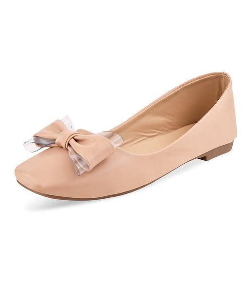 Women Peach Casual Ballerinas