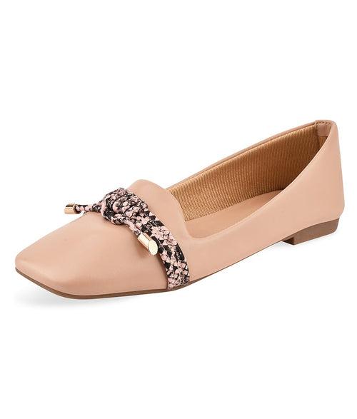 Women Nude Casual Ballerinas