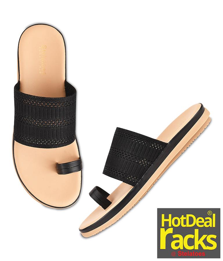 Women Black Casual One Toe