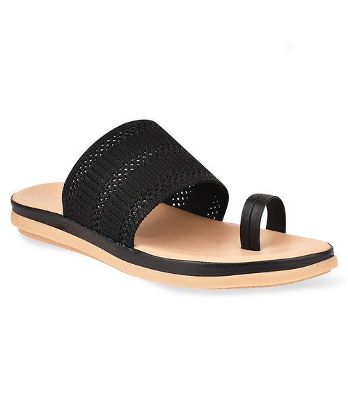 Women Black Casual One Toe