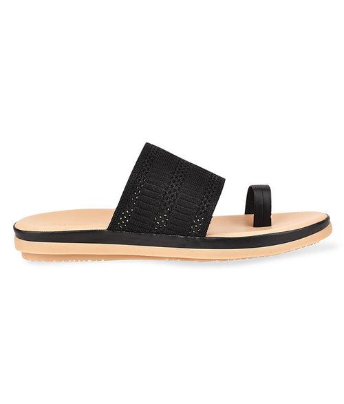 Women Black Casual One Toe