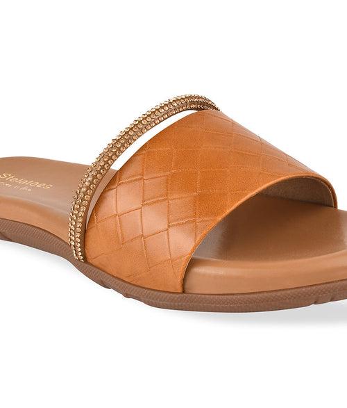 Women Tan Casual Slip-On