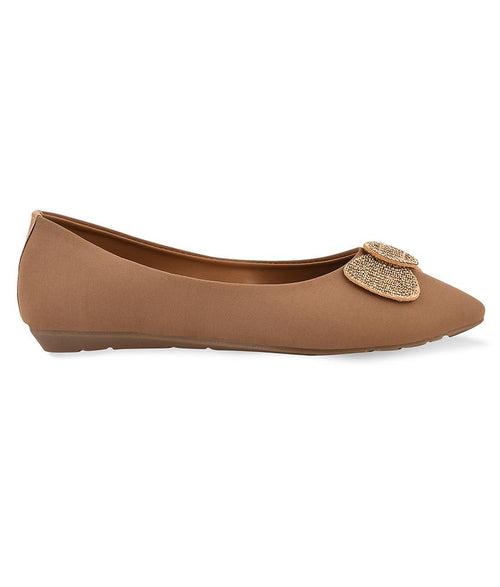 Women Beige Casual Ballerinas