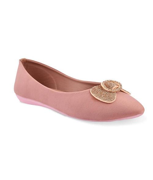 Women Peach Casual Ballerinas