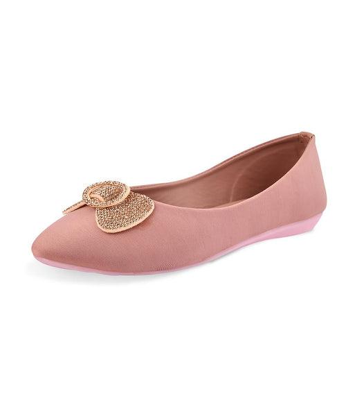 Women Peach Casual Ballerinas