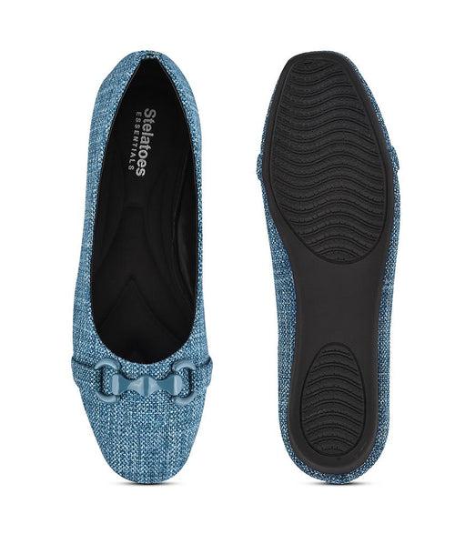 Women Blue Casual Ballerinas