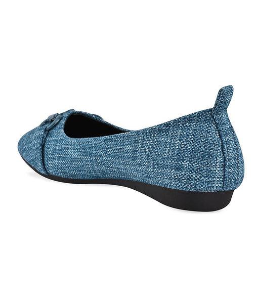 Women Blue Casual Ballerinas