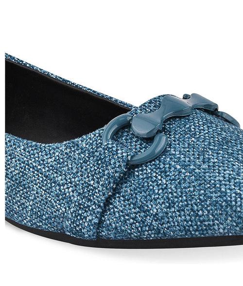 Women Blue Casual Ballerinas