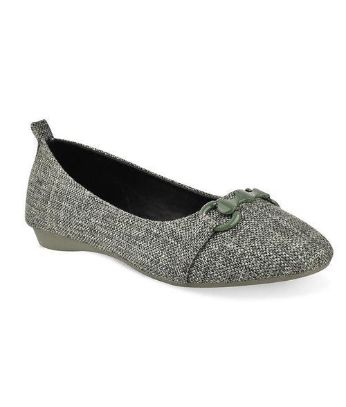 Women Green Casual Ballerinas