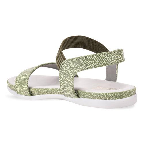 Women Green Casual Sandals