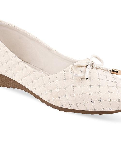 Women White Casual Ballerinas