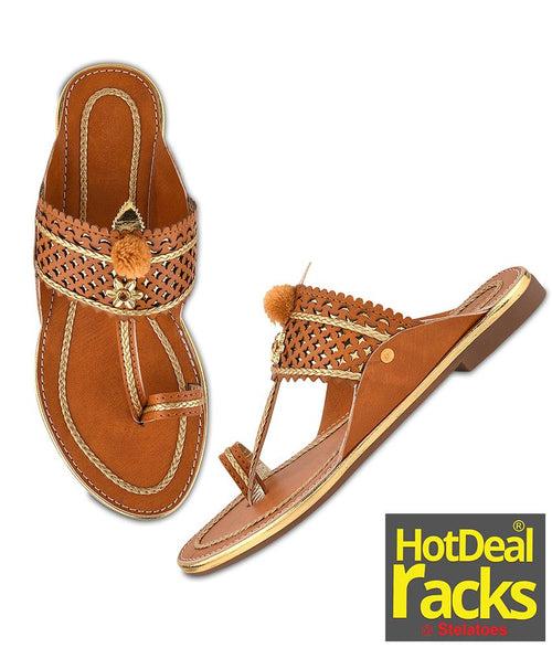 Women Tan Ethnic One Toe