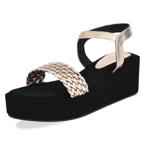 Women Gold Casual Sandals