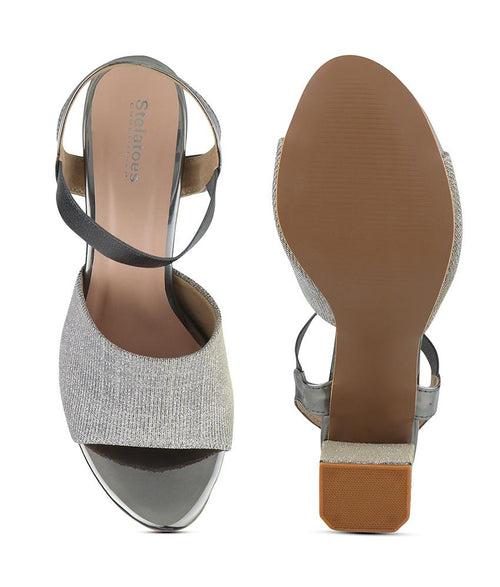 Women Grey Party Sandals