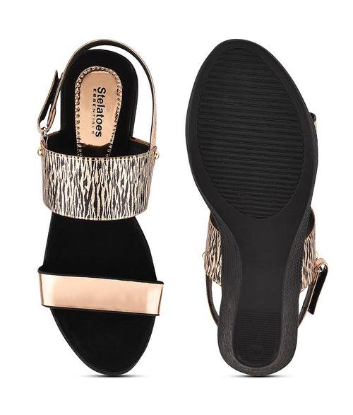 Women Gold Party Sandals