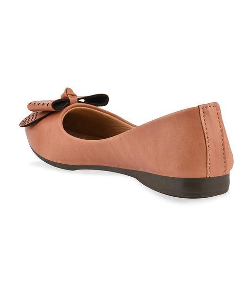 Women Peach Casual Ballerinas