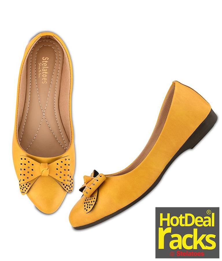 Women Yellow Casual Ballerinas