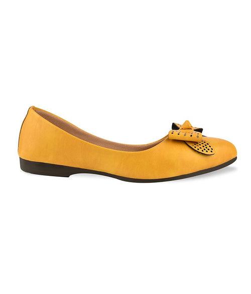 Women Yellow Casual Ballerinas