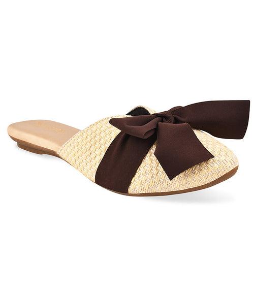 Women Cream Urban Mules