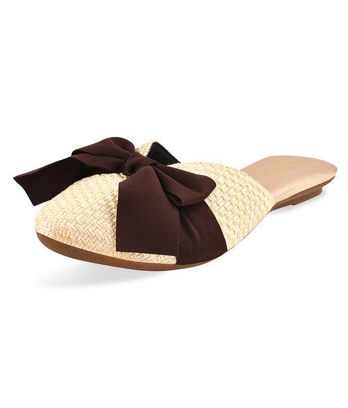 Women Cream Urban Mules