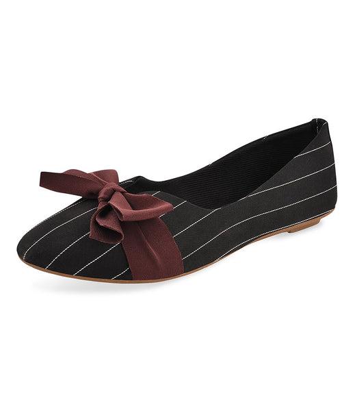 Women Black Casual Ballerinas