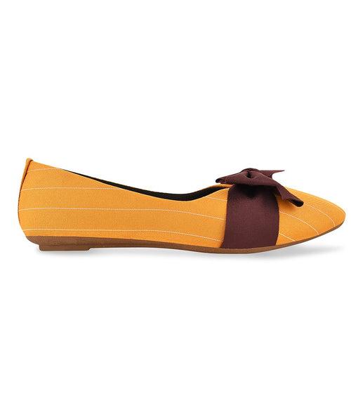 Women Yellow Casual Ballerinas