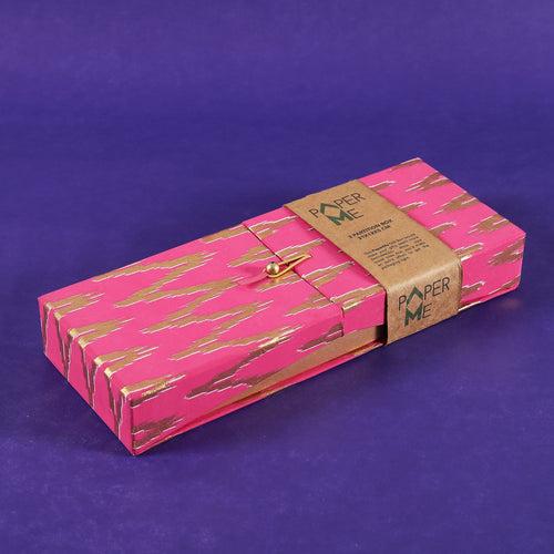 Pink & Gold 3 Partititon Box