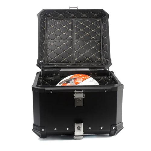 Aluminium Panniers - Set of 3 (Top box 46 Litres and Side 38 Litres Each ) Black