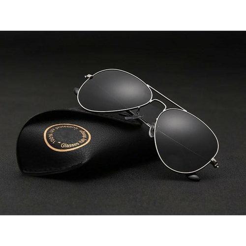 Black and Silver E11 Polarized  Lens Edition Sunglasses