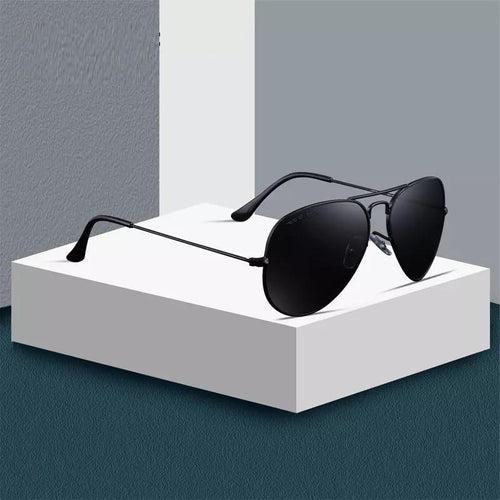 Black Premium Polarized Aviator Sunglasses