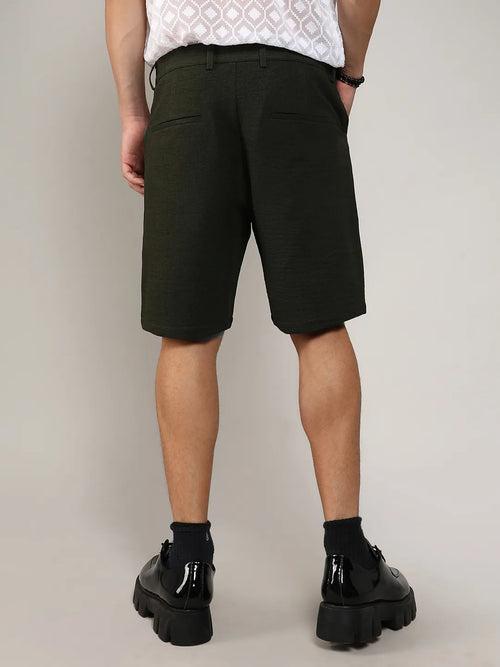 Tailored Poly-Linen Shorts