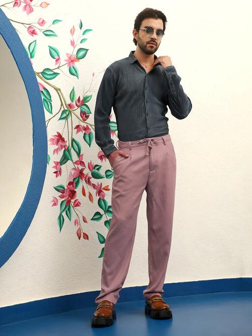 Tailored Linen-Blend Trousers