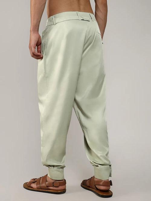 Satin Tapered Trousers