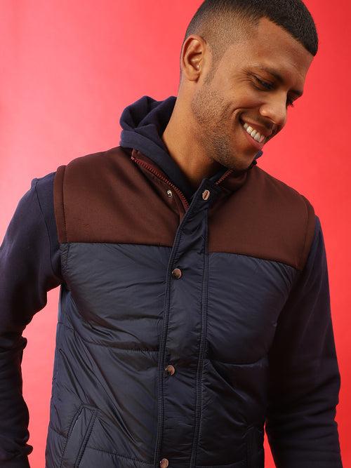 Zip-Front Puffer Jacket With Insert Pocket