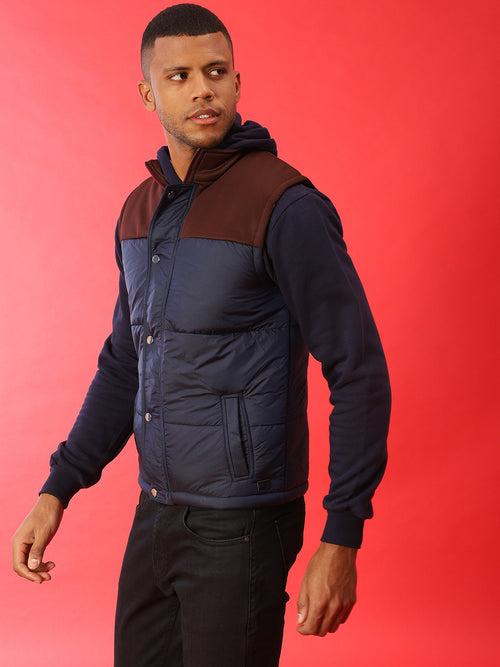 Zip-Front Puffer Jacket With Insert Pocket