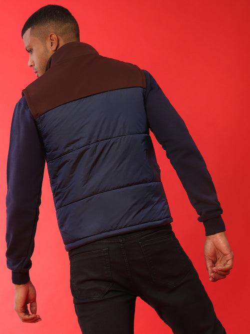 Zip-Front Puffer Jacket With Insert Pocket