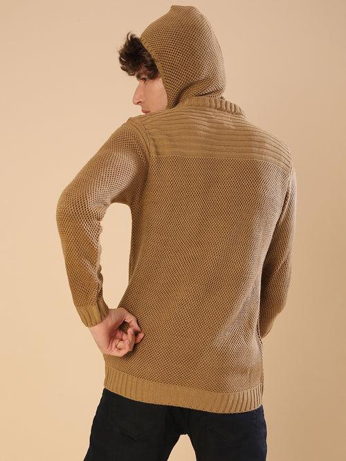 Textured Knit Pullover Sweater