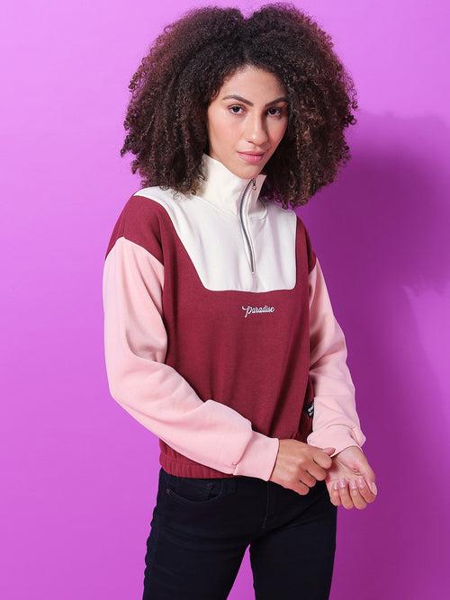 Contrast Panel Sweatshirt