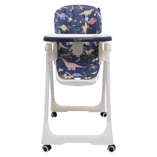 Polka Tots Twist n’ Taste 3 in 1 Convertible Dino Design High Chair - 6 to 36M (Blue)